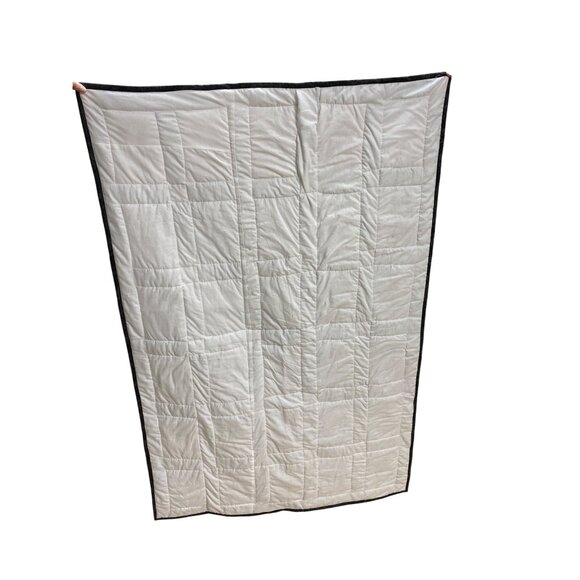 NEW Handmade Alphabet Quilt Blanket 36" X 54” Multicolor Letters Plaid Gingham S - Picture 4 of 4